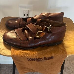Lorenzo Dark Brown Leather Men's Sandals